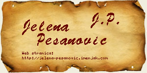 Jelena Pešanović vizit kartica